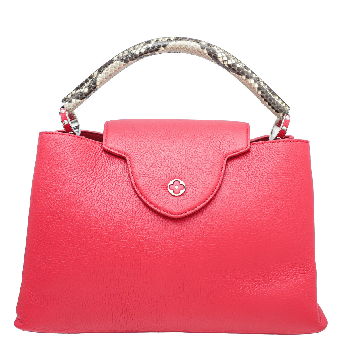 Louis Vuitton Scarlet Capucines GM Python Handle Bag-Louis Vuitton-THE CLOSET