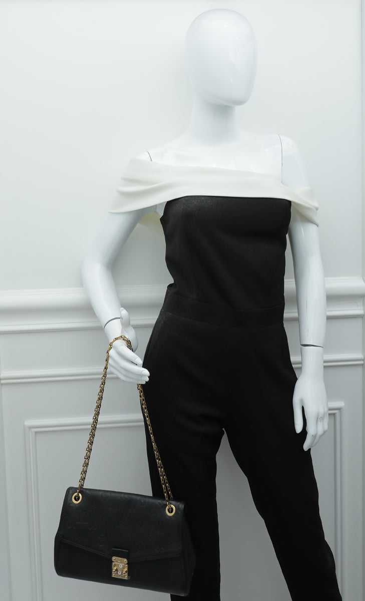 Louis Vuitton Monogram Empreinte Saint Germain PM - Black Shoulder Bags,  Handbags - LOU777034