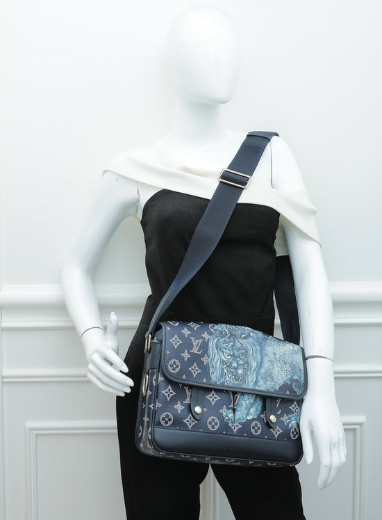 Louis Vuitton Encre Savane Monogram Chapman Messenger PM Bag – The
