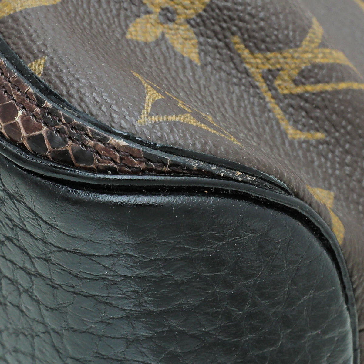 Louis Vuitton Bicolor Monogram Ostrich Lizard Oskar Waltz Bag – The Closet