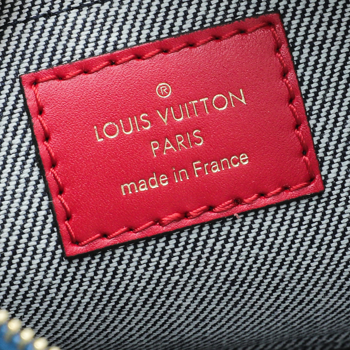 LOUIS VUITTON Multi Pochette Accessoires Denim Patchwork Accessories Bag  FRANCE
