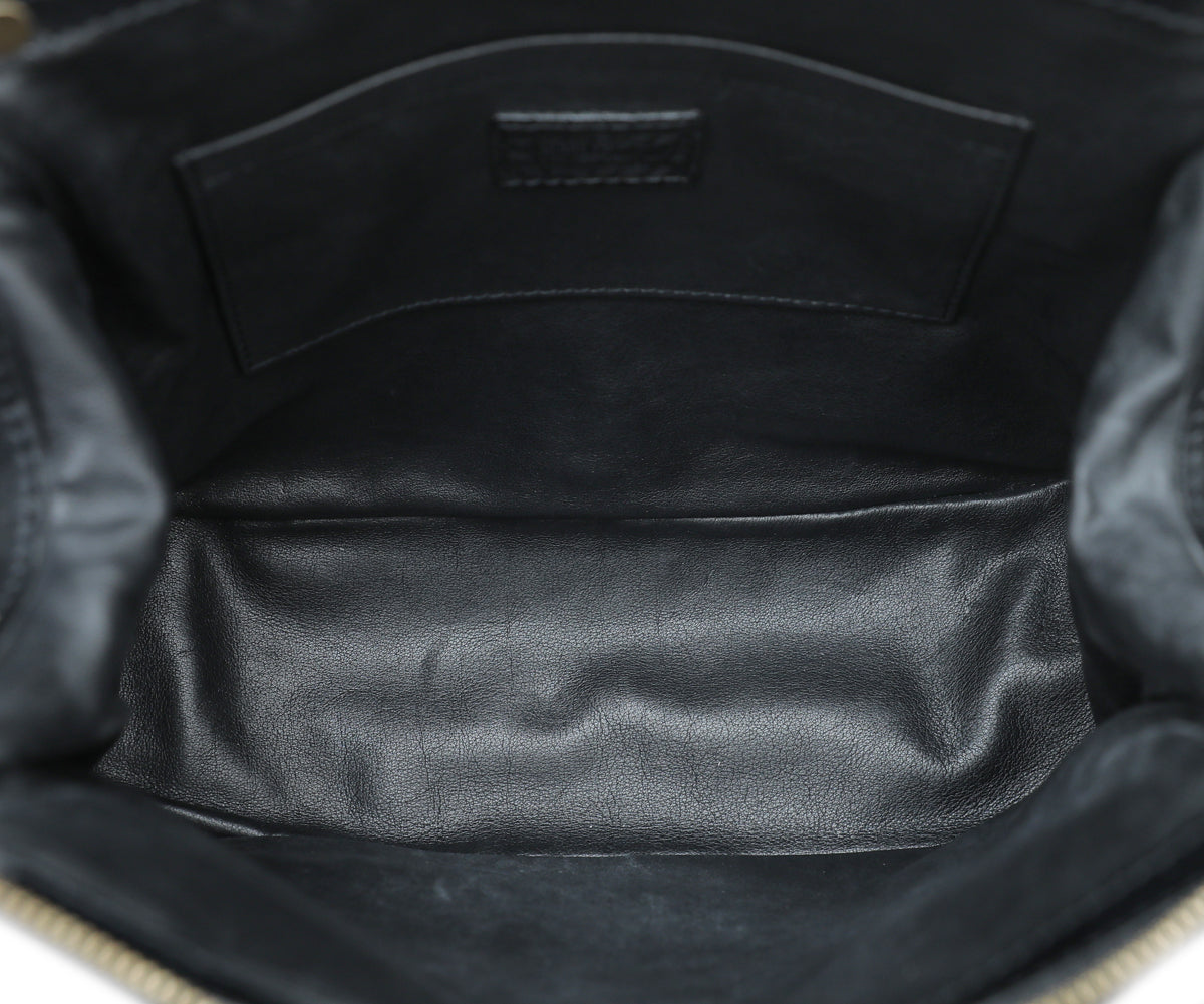 Louis Vuitton Black Vintage Monogram Velours Alligator Gracie MM Bag-Louis Vuitton-THE CLOSET