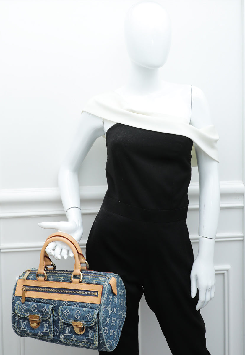 Louis Vuitton 2005 Denim Neo Monogram Speedy Bag · INTO