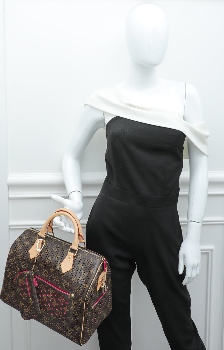 Louis Vuitton, Bags, Louis Vuitton Fuchsia Perforated Speedy