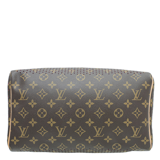 Louis Vuitton Bicolor Perforated Speedy 30 Bag