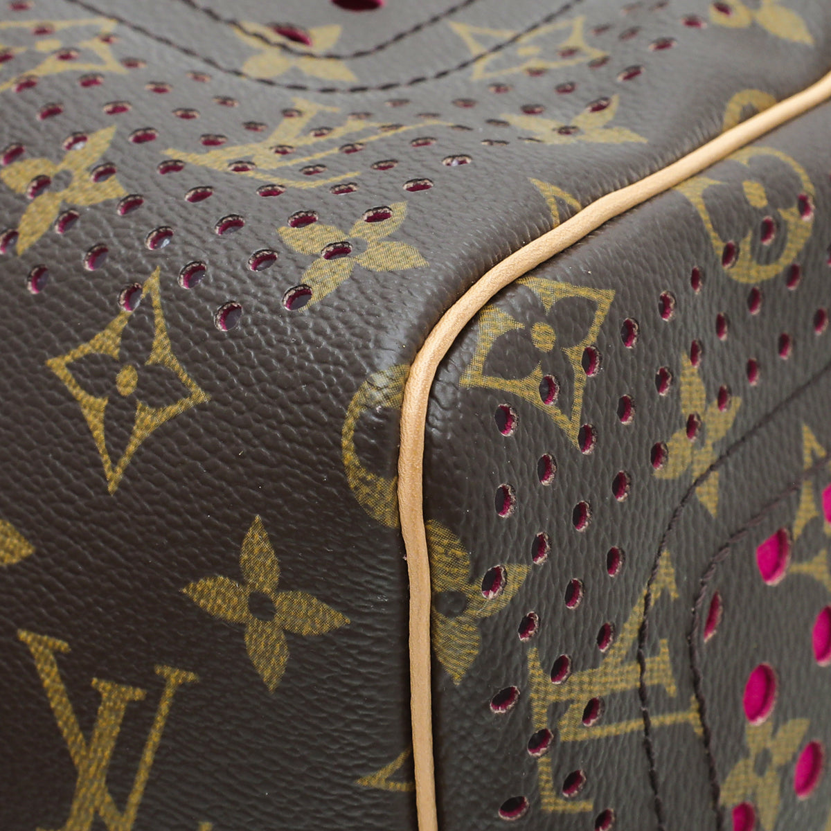 バッグ LOUIS VUITTON Monogram Perforated Speedy LOUIS VUITTON Speedy Monogram Perforated Satchel Bag Brown