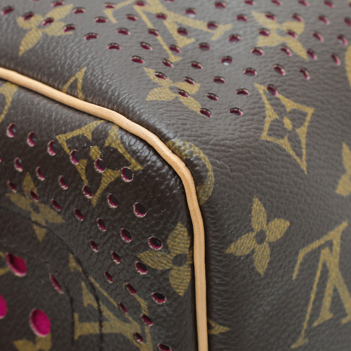 Louis Vuitton Limited Perforated Monorgam Fuchsia Speedy 30 Bag