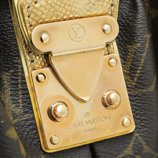 Authentic Louis Vuitton Black Monogram Empreinte Leather Adele