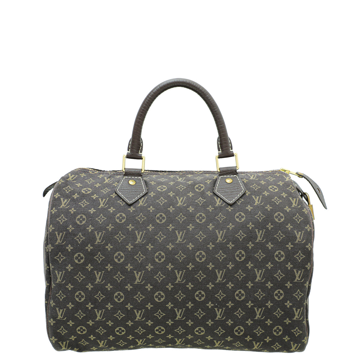 Louis Vuitton Brown Mini Lin Speedy 30 Bag-Louis Vuitton-THE CLOSET
