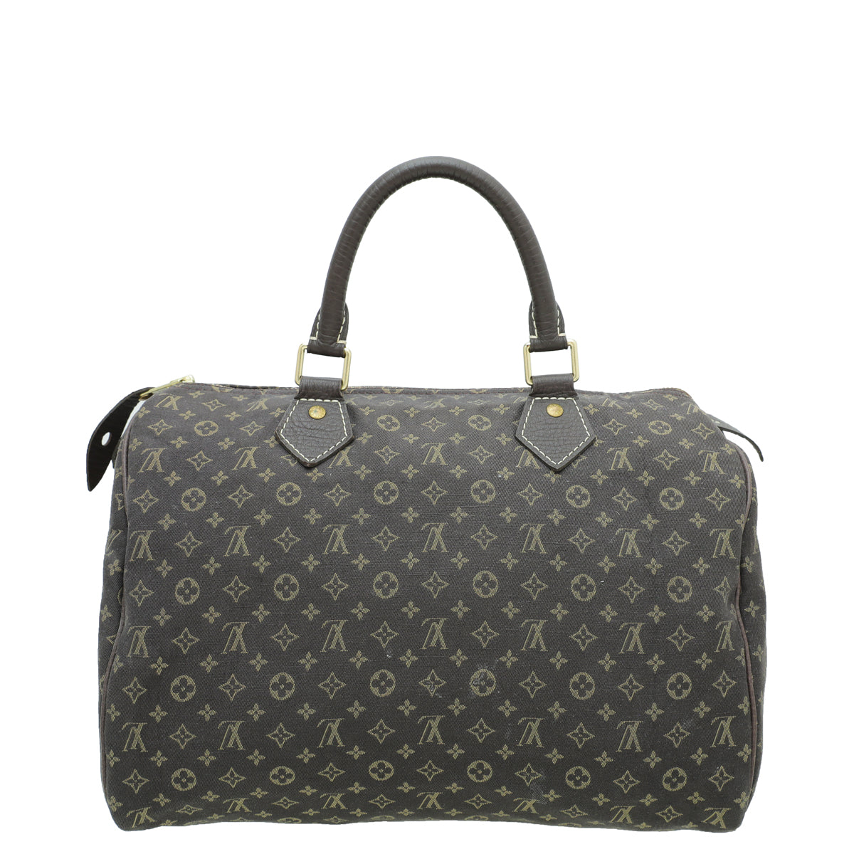 Louis Vuitton Brown Mini Lin Speedy 30 Bag-Louis Vuitton-THE CLOSET