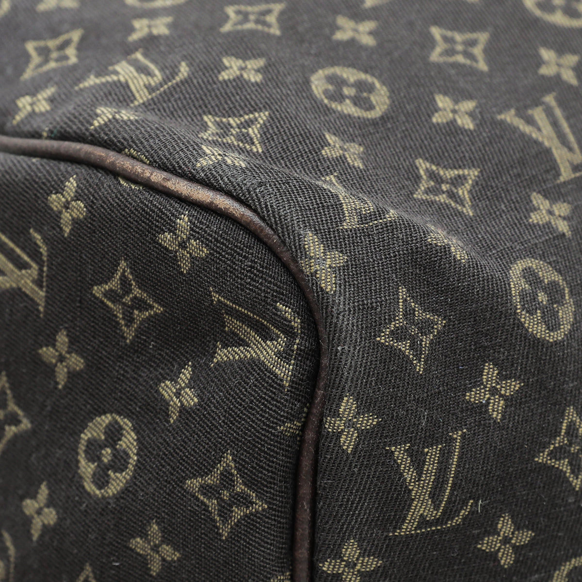 Louis Vuitton Brown Mini Lin Speedy 30 Bag