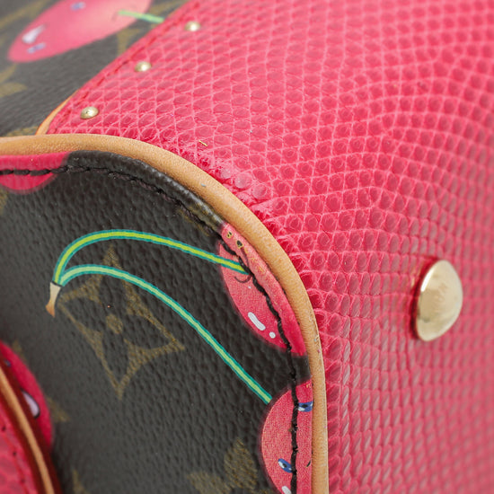 Louis Vuitton Bicolor Lizard Monogram Cerises Neo Deauville Bag – The Closet