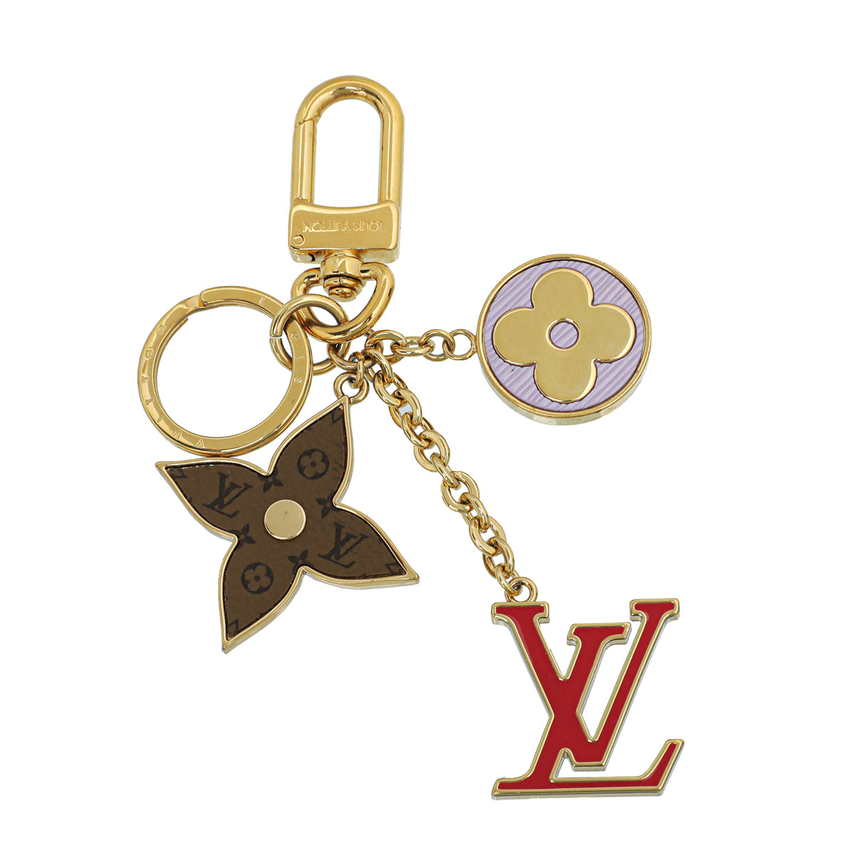 Louis Vuitton Monogram Bicolor Spring Street Bag Charm and Key Holder-Louis Vuitton-THE CLOSET