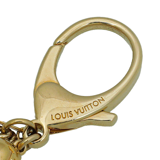Genuine Louis Vuitton Gold Keychain-bagcharm With Box 