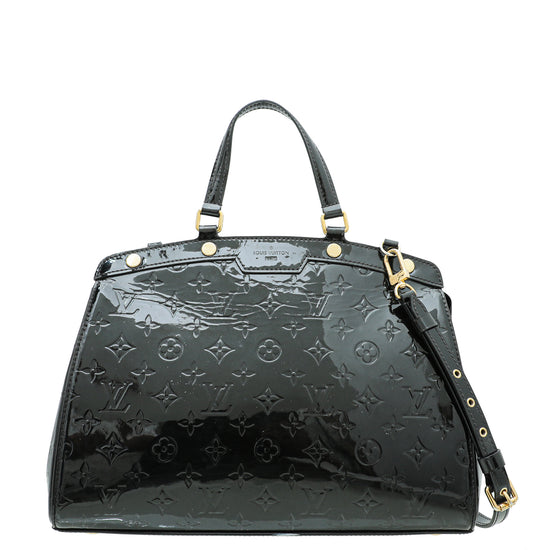 Louis Vuitton Noir Monogram Vernis Brea MM Bag – The Closet