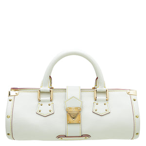Louis Vuitton White Suhali L'Epanoui PM Bag