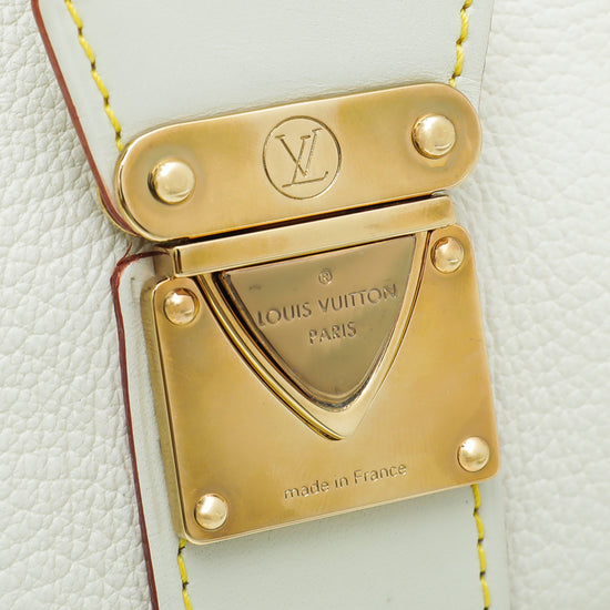 Louis Vuitton White Suhali Leather L'Epanoui PM Bag Louis Vuitton