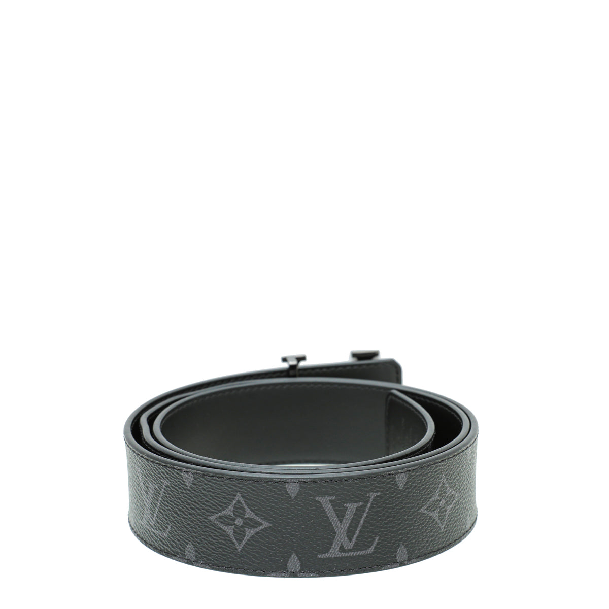 Louis Vuitton Graphite LV Initiales Reversible 40m Belt-Louis Vuitton-THE CLOSET