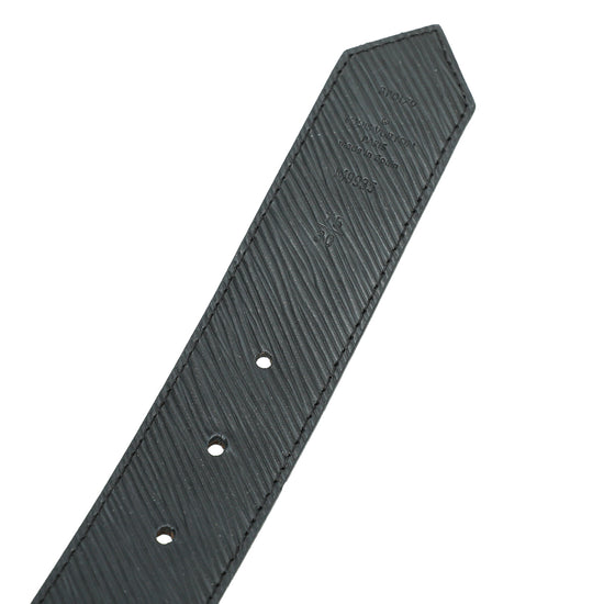 Louis Vuitton Monogram Black Circle Buckle Reversible 35mm Belt 30