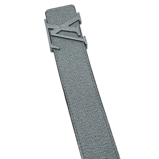 Louis Vuitton Grey Initial Taiga Reversible Belt 38