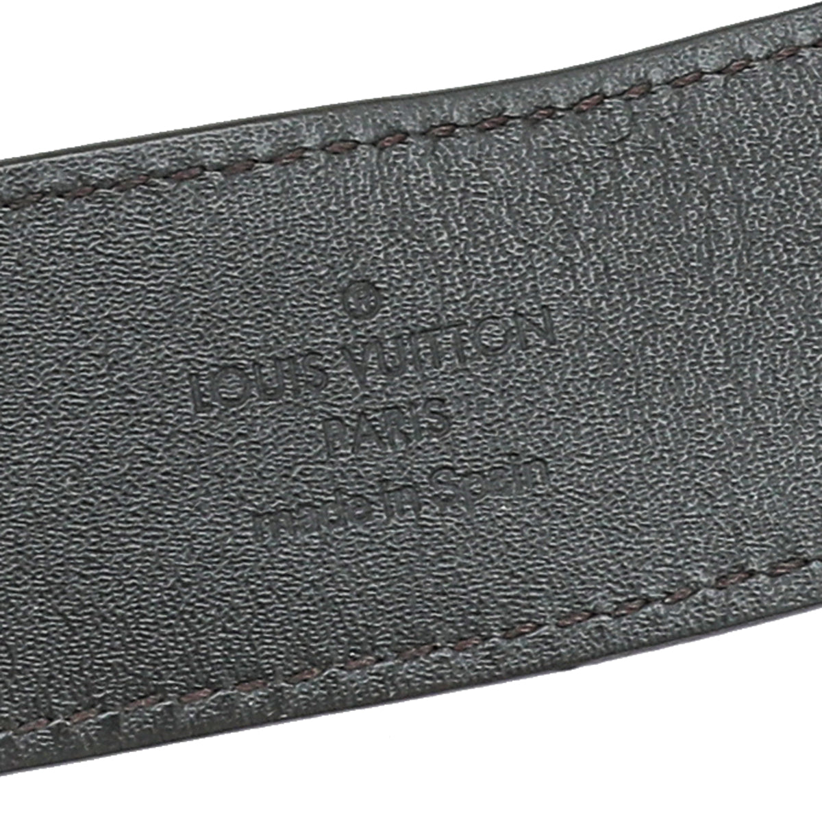 Louis Vuitton Grey Initial Taiga Reversible Belt 38 – THE CLOSET