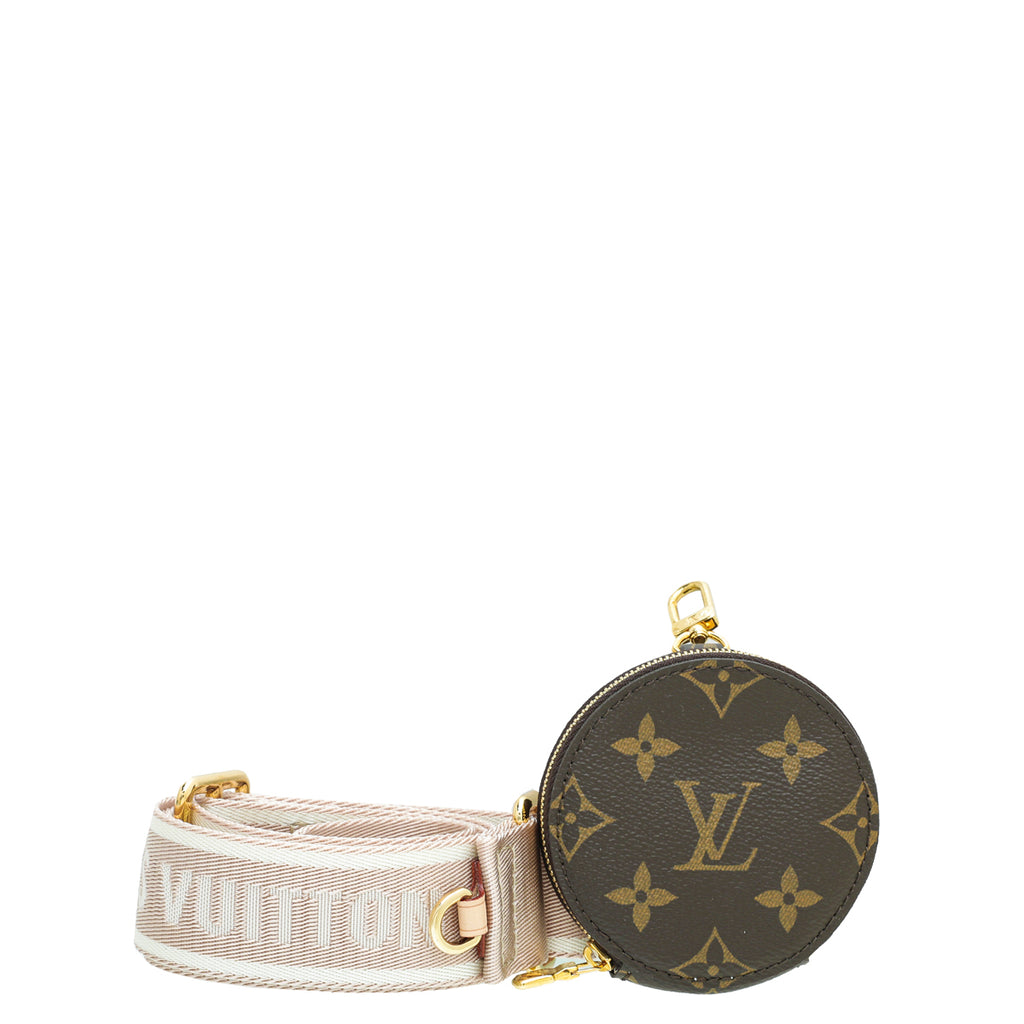 Louis Vuitton Bandouliere Strap Dupe Louis Vuitton Monogram Rose Ballerine  Bandouliere Bag Strap