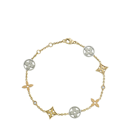 Products by Louis Vuitton: IDYLLE BLOSSOM MONOGRAM BRACELET, WHITE GOLD AND  DIAMONDS