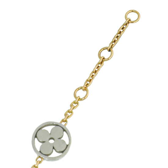 Louis Vuitton Idylle Blossom Station Bracelet 18k Tricolor Gold