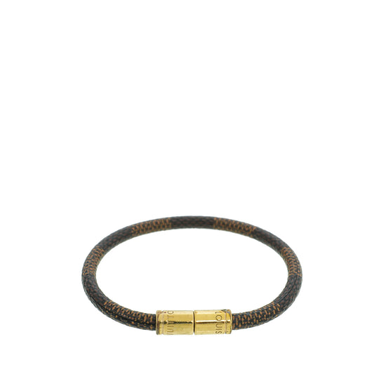 Keep it leather bracelet Louis Vuitton Navy in Leather - 40045054