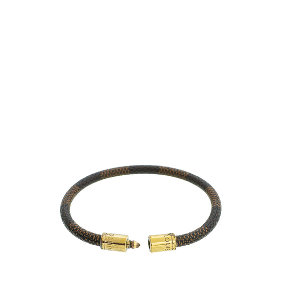Louis Vuitton Monogram Keep It Bracelet Brown Cloth ref.958043