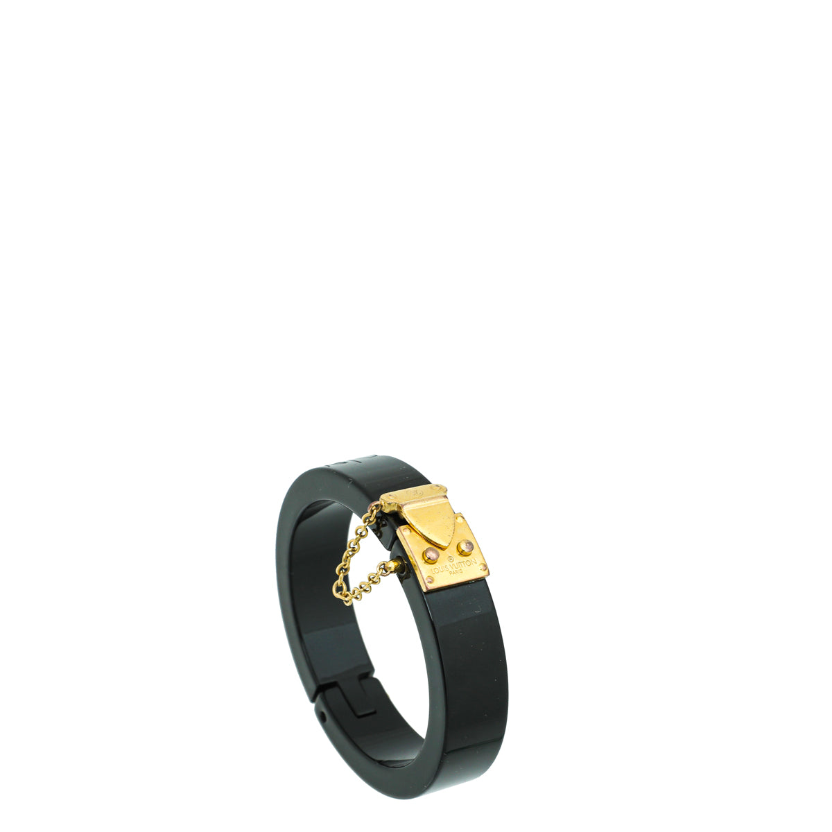 Louis Vuitton Black Lock Me Bracelet – The Closet