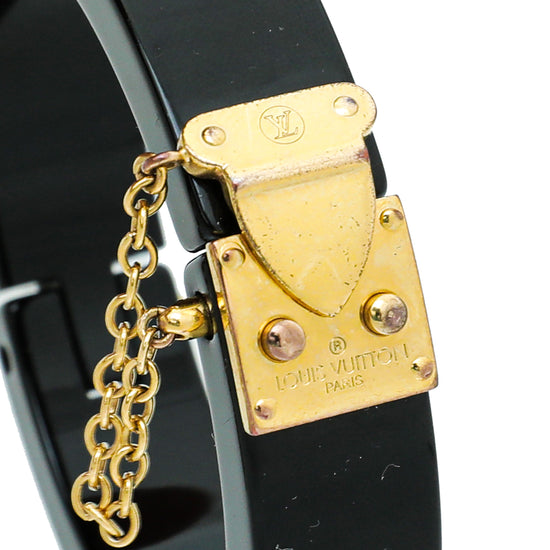 Louis Vuitton Black Lock Me Bracelet