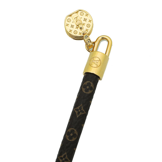 Louis Vuitton Brown Monogram Tribute Bracelet 17 – The Closet