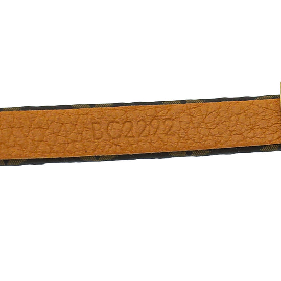 Louis Vuitton Logomania Bracelet Brown Monogram. Size 17