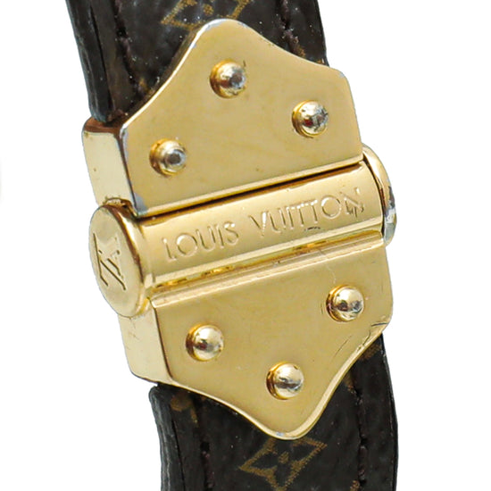Louis Vuitton Brown Spirit Nano Monogram Bracelet 17 Louis Vuitton