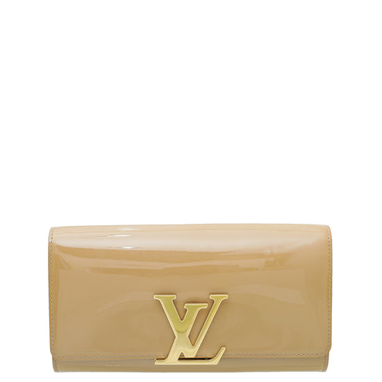 Louis Vuitton Beige Poudre Vernis Louise Clutch – The Closet