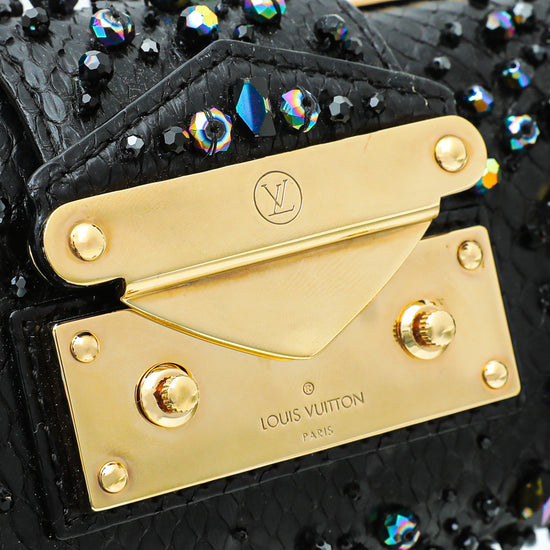 Louis Vuitton Black Crocodile Minaudiere Tresor Clutch – On Que Style