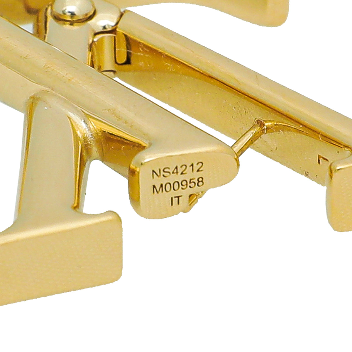 Louis Vuitton Macro LV Earrings Metal Gold 2233212