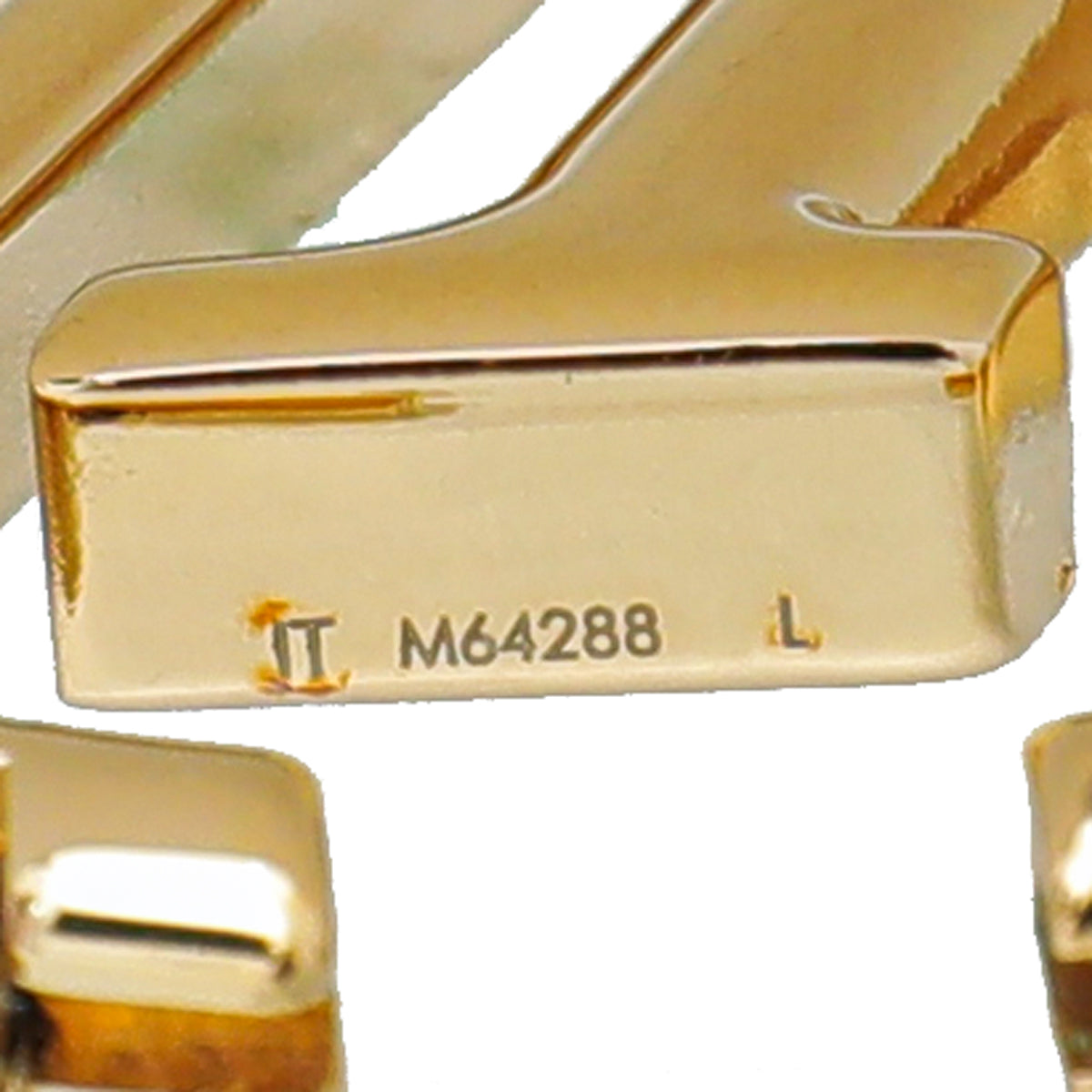 Louis Vuitton M64288 Louise Hoop GM Earrings , Gold, One Size