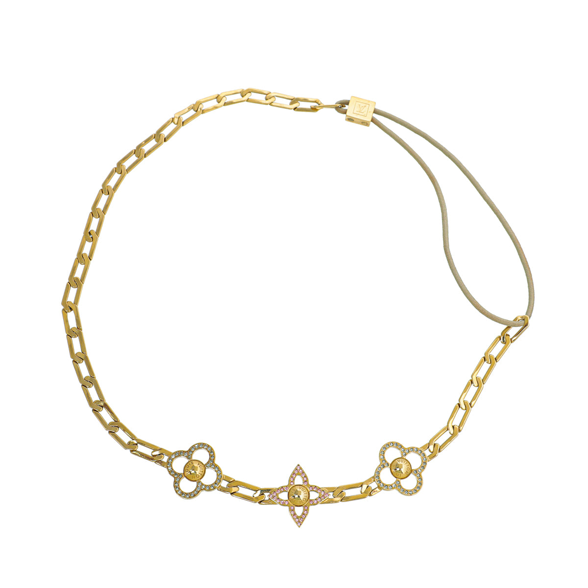 Louis Vuitton Gold Brass Flower Power Headband-Louis Vuitton-THE CLOSET