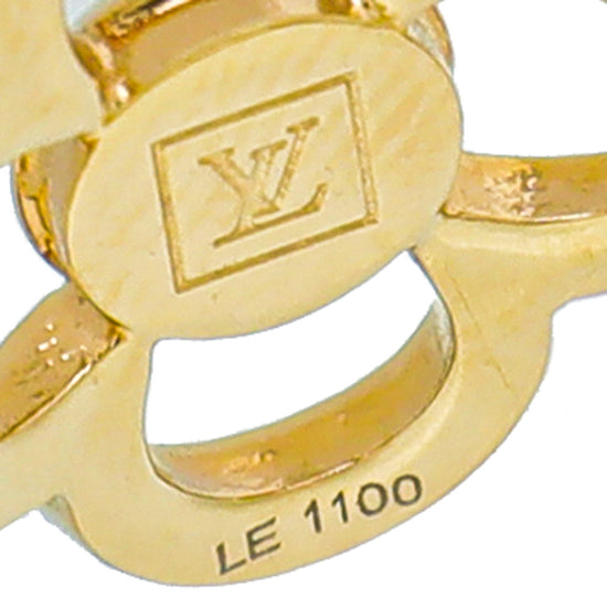 Louis Vuitton Strass Encrusted Flower Power Ring Medium