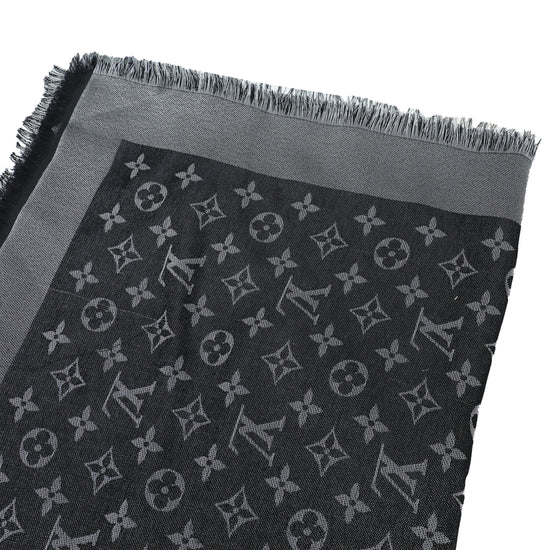 Louis Vuitton Black Monogram Shine Shawl – The Closet