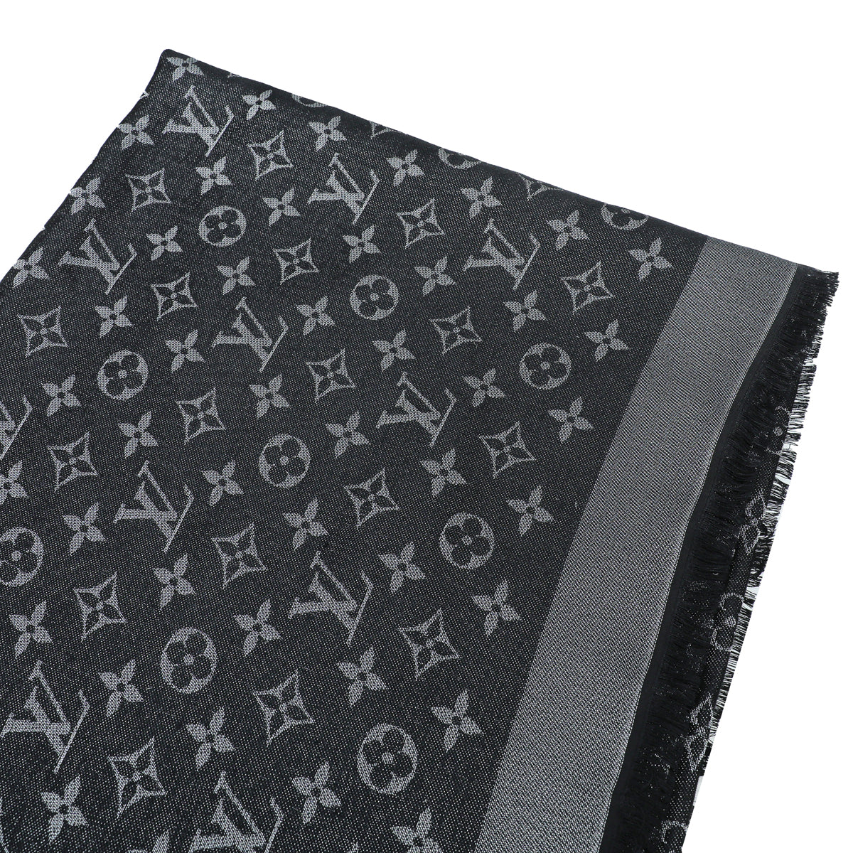 Louis Vuitton Black Monogram Shine Shawl