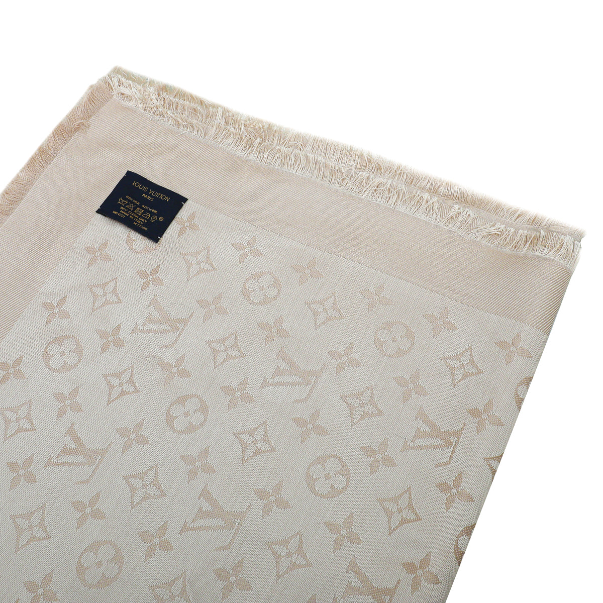 Louis Vuitton® Monogram Classic Shawl Ivory. Size in 2023