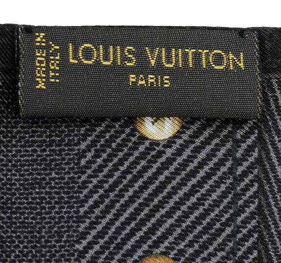 Louis Vuitton Dard Grey New Denim Bandeau Scarf