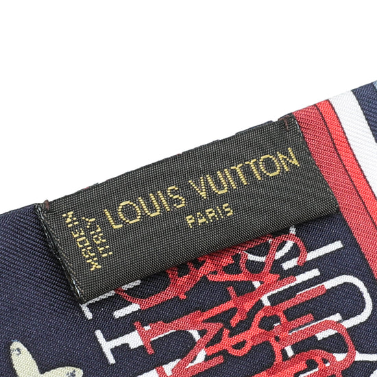 Louis Vuitton White Monogram Multicolore Silk Bandeau Scarf