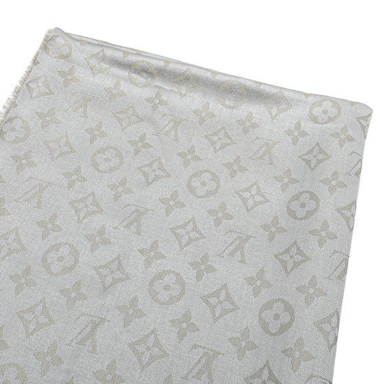 Louis Vuitton Greige Monogram Shine Shawl