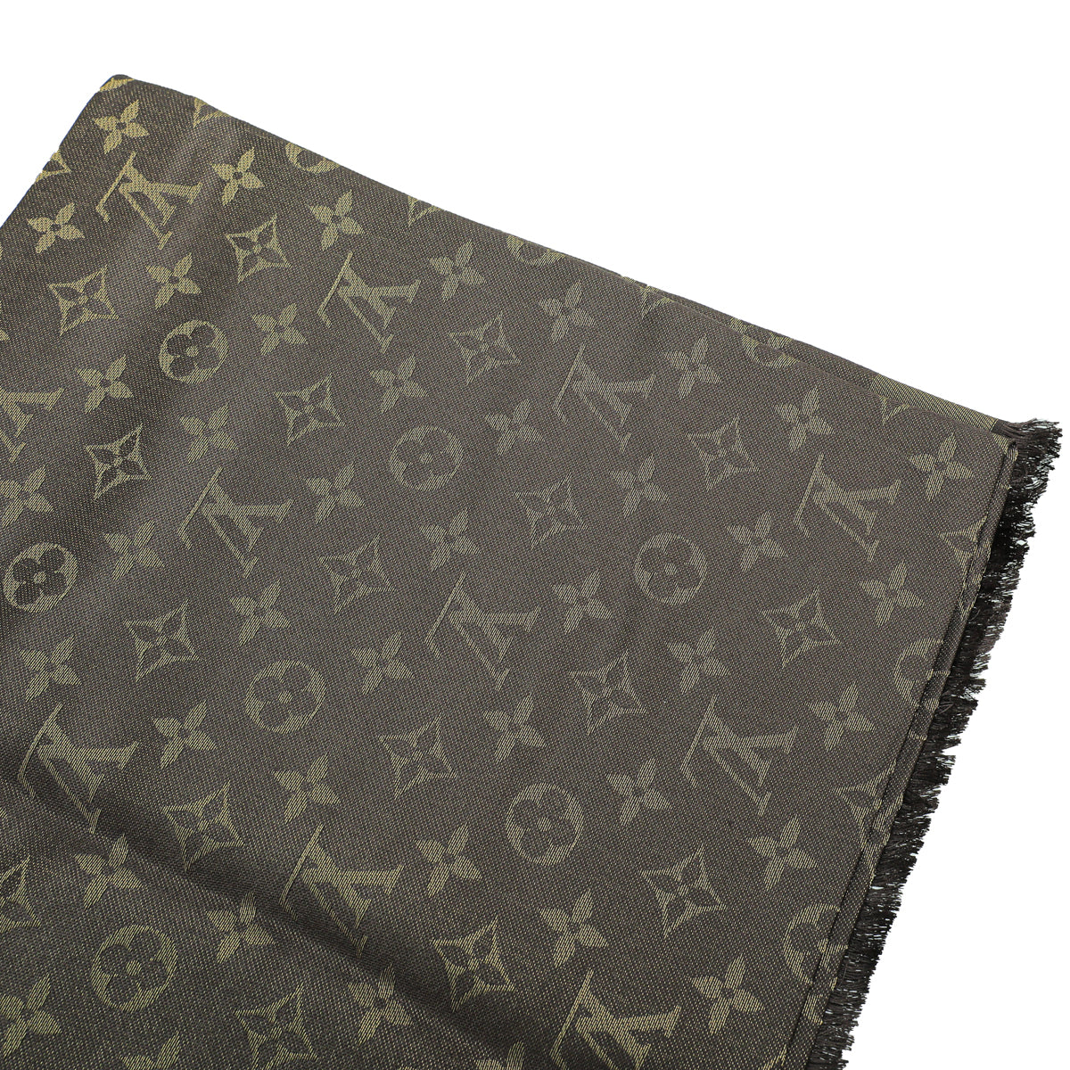 Louis Vuitton Monogram Logo Wool Blanket Brown