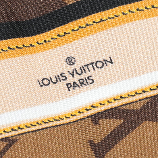 Louis Vuitton Monogram Confidential Silk Bandeau - Brown Scarves