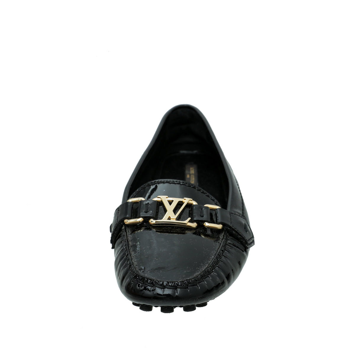 Louis Vuitton Black Vernis Oxford Ballerina Flat 38.5